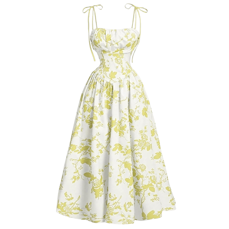 Women's Casual Floral Sleeveless Summer Dress