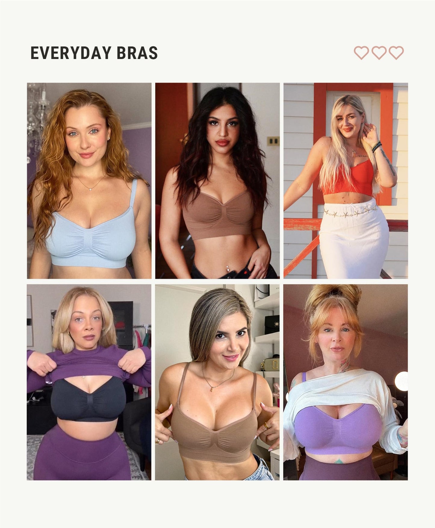 Women's Comfort Bralettes No Underwire Wireless Bra