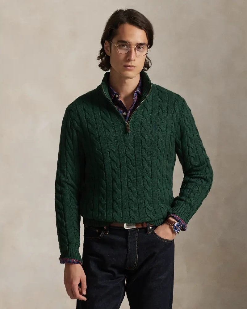 👑Exclusive Authorization👑Cable-Knit Wool-Cashmere Sweater