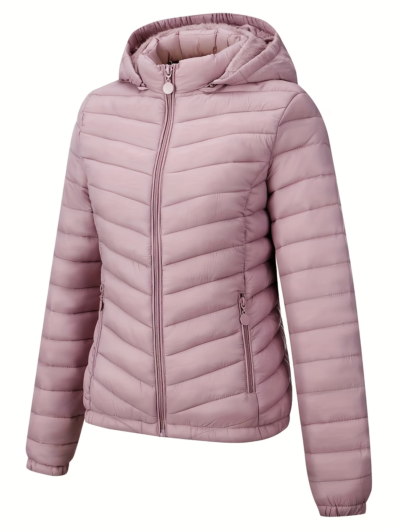 Women's Hooded Padded Coat - Fashion Simple Versatile Lightweight Pockets for Autumn Winter Commuter