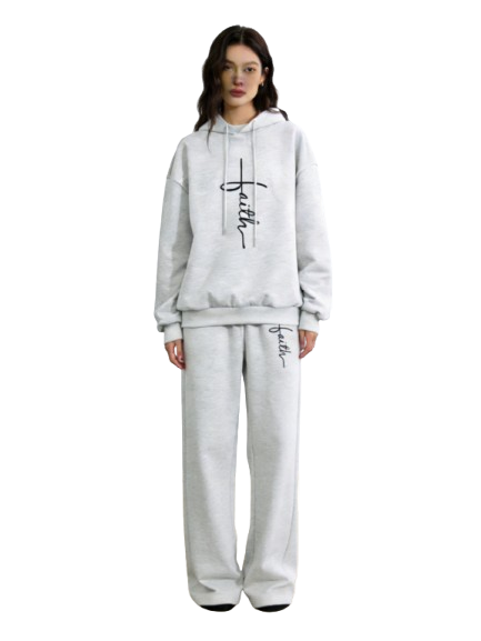 Women's Printed Hooded Top & Pants Set