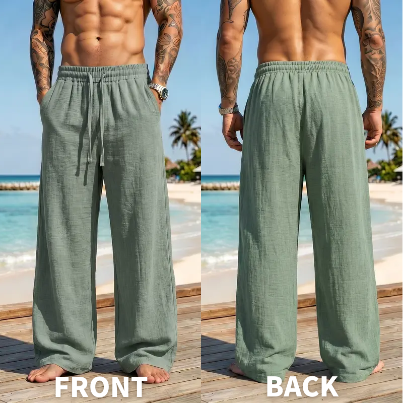 Men’s Summer Lightweight Casual Retro Pants