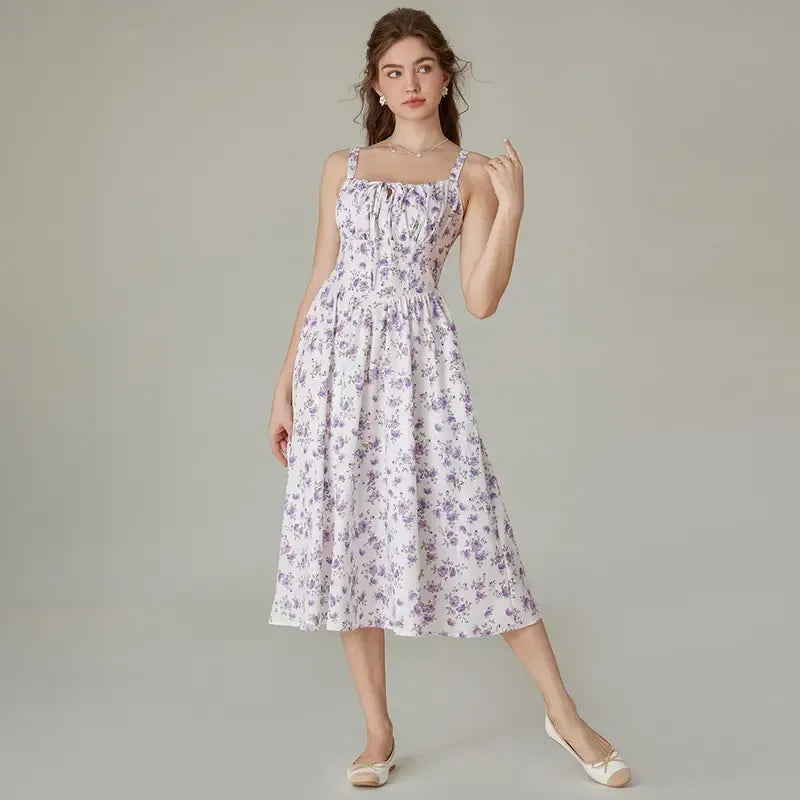 Women's floral print midi dress