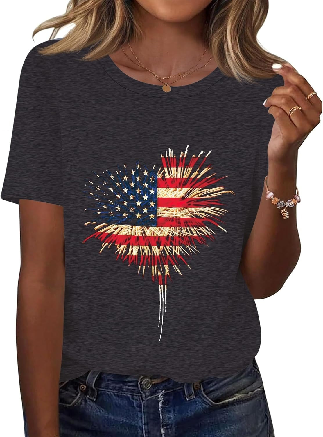 Women's American Patriotic Shirt XS-5XL