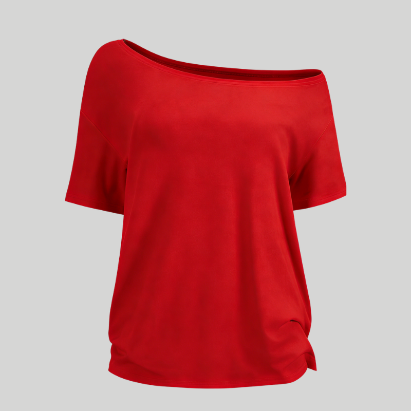 Women's Solid Basic Tee & Men's Muscle Slim Henley Shirts