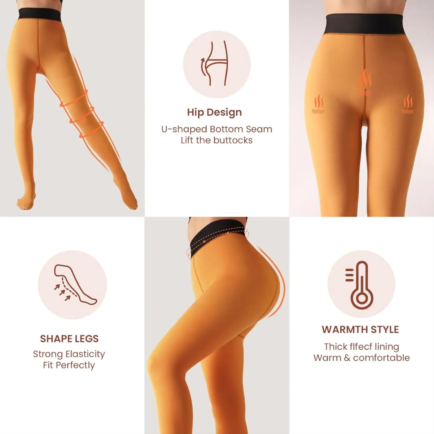 🔥Time-Limited Promotion—🎄Fake Translucent Warm Pantyhose Leggings Sheer Thick Tights for Winter