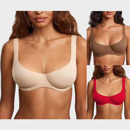 Last day of promotion 🔥🔥 Underwire Support Seamless Unlined Balconette Bra
