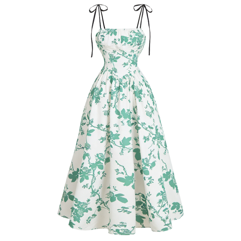 Women's Casual Floral Sleeveless Summer Dress