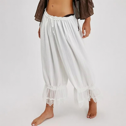 Lace Bloomer Pants for Women Capri Yoga Pants