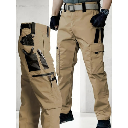 Men's Durable Outdoor Multi-Pocket Work Training Cargo Pants