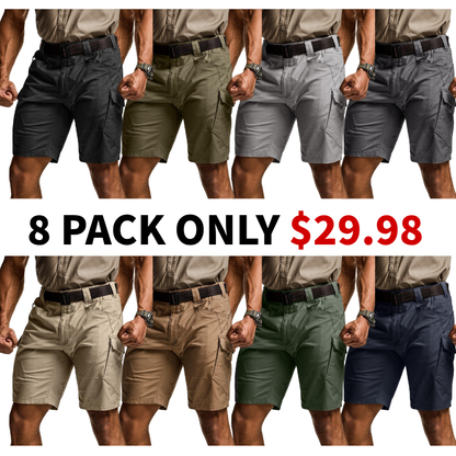 Men's Lightweight Water Resistant Golf Shorts, Stretch Tactical Work Shorts with Multi-Pocket