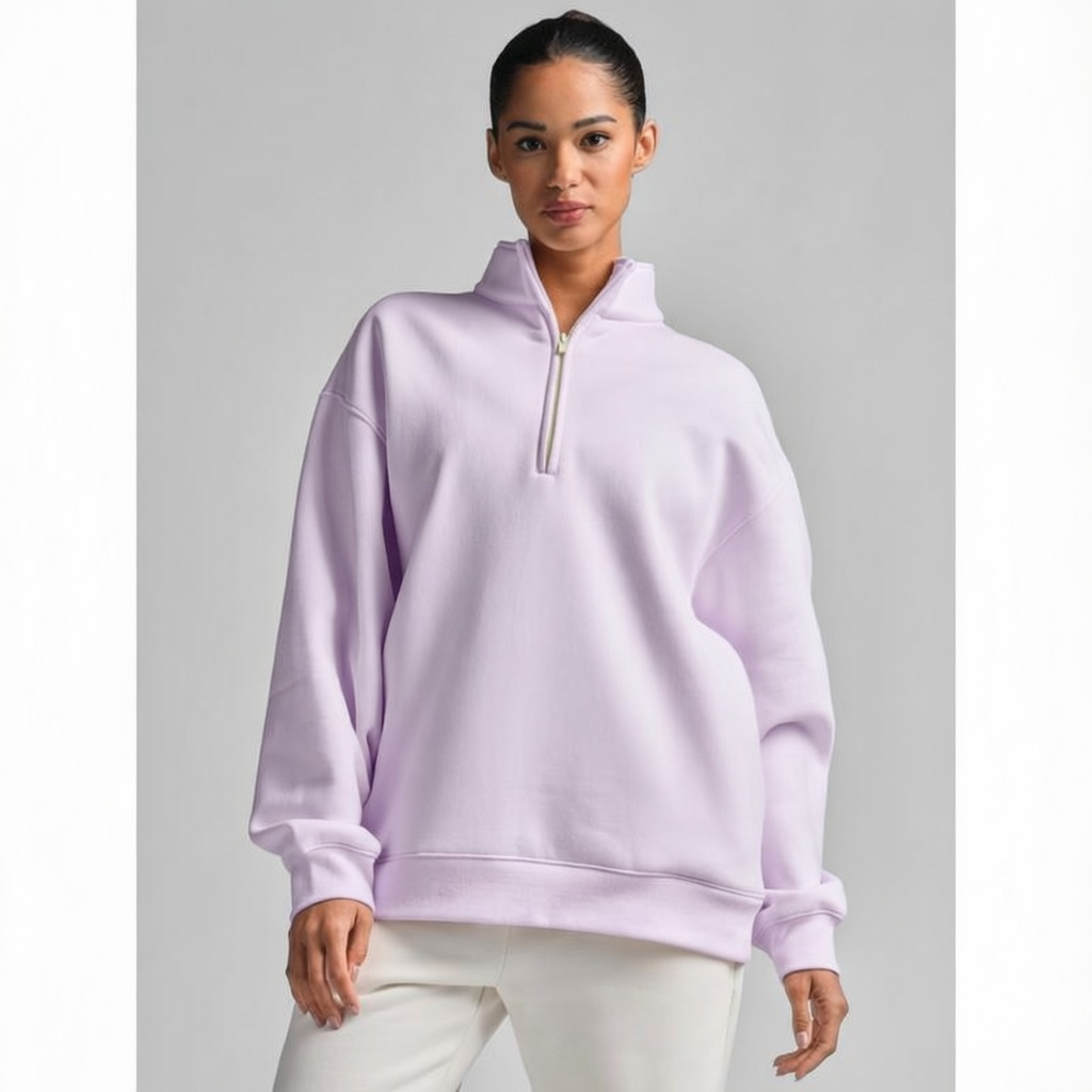 💘 Valentine’s Day Sale 💘 Basic Quarter Zip Mock Neck