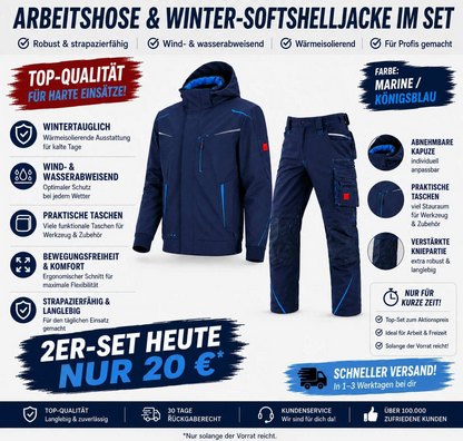 Letzter Verkaufstag-Softshelljacke x Bundhose Set