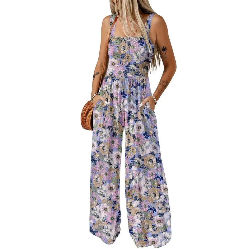 Women's One Piece Casual Loose Overalls Jumpsuits