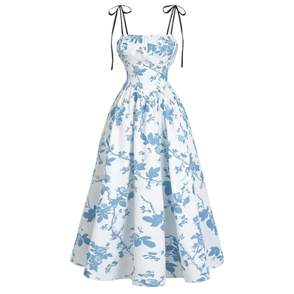 Women's Casual Floral Sleeveless Summer Dress