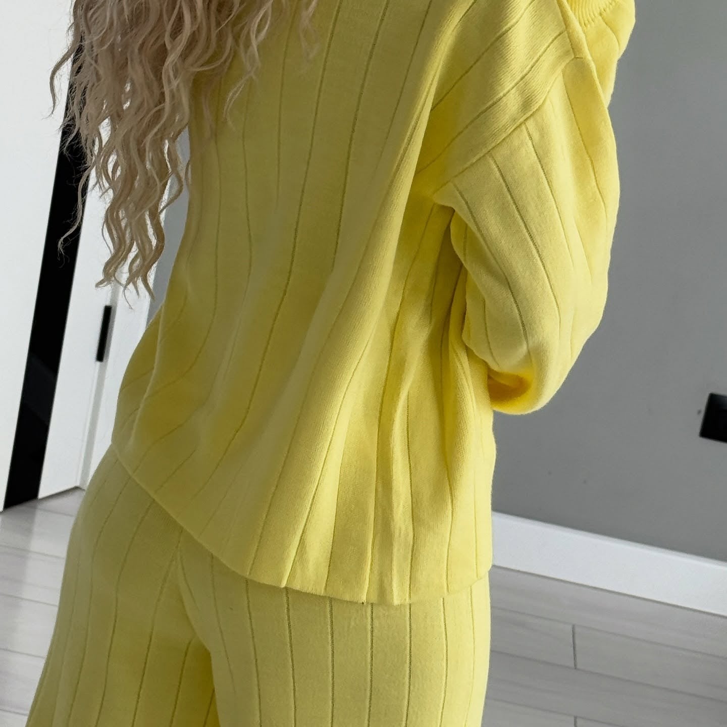 Women Stand Collar Half Zip Top & Pants Casual Set