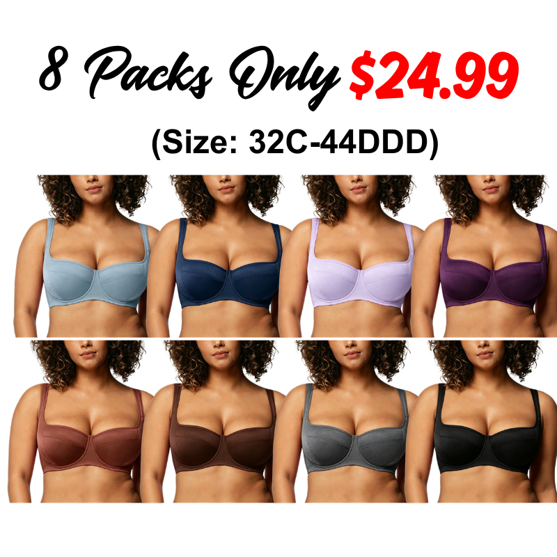 Starry Night Plus Size 4mm Lightly Padded Balconette Bra