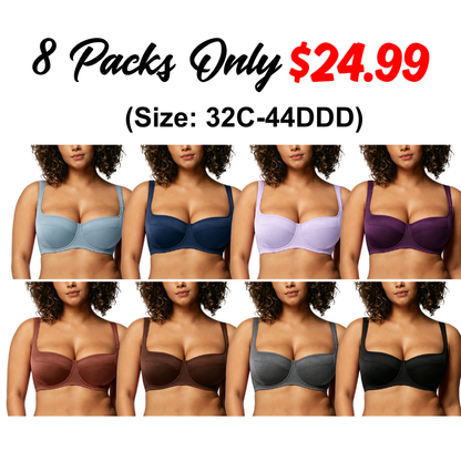Starry Night Plus Size 4mm Lightly Padded Balconette Bra