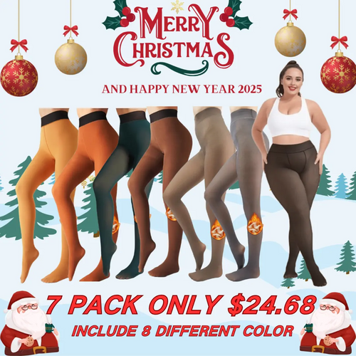 🔥Time-Limited Promotion—🎄Fake Translucent Warm Pantyhose Leggings Sheer Thick Tights for Winter