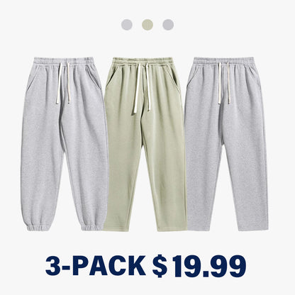 Men's Regular Fit Solid Drawstring Waist Sweatpants, Casual Pocket Design Pants for Fall & Winter, Men's Trousers for Daily Wear