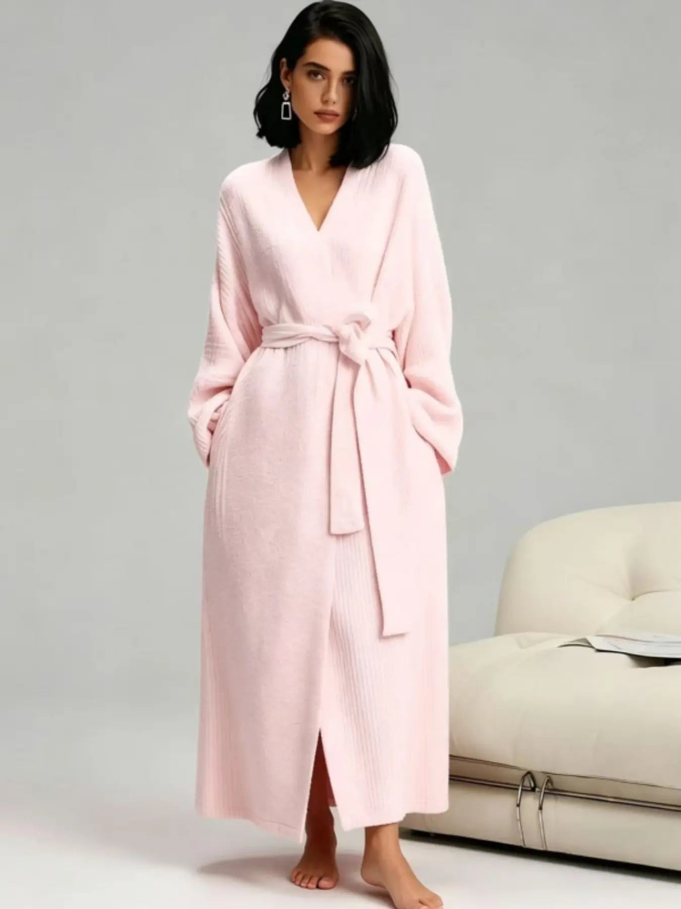 Women's Double-Sided Fleece Robe