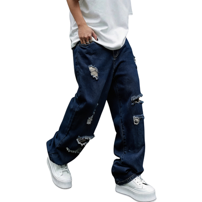 Men's Vintage Wide Leg Flared Jeans
