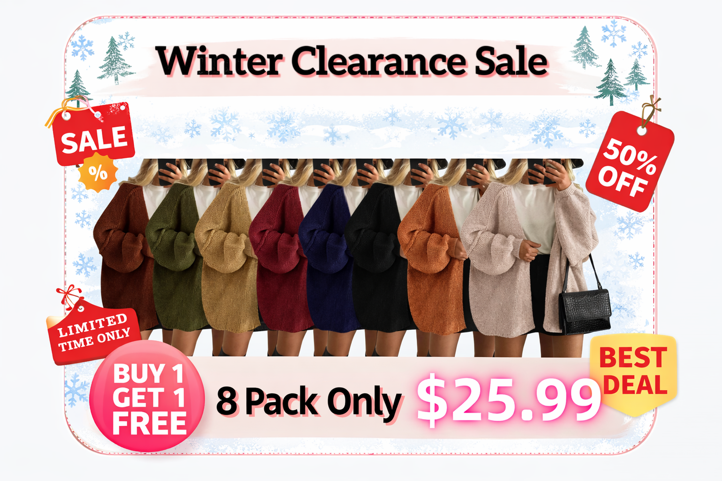 Women's Oversized Cardigan Sweater Fall Long Lantern Sleeve Knit Open Front Lightweight Sweater Knitwear Tops