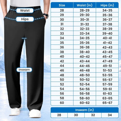 Ultra Comfort Ice Silk Flexible Casual Pants