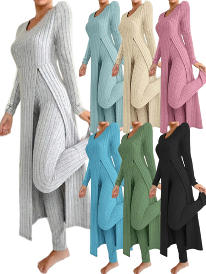 💥Last day only $24.98🔥 - Cozy Two-Piece Ribbed Lounge Set