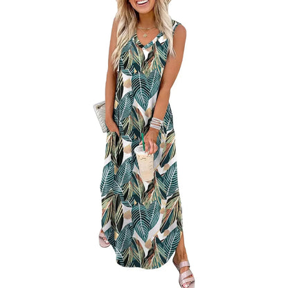 Summer Casual Floral Maxi Dresses
