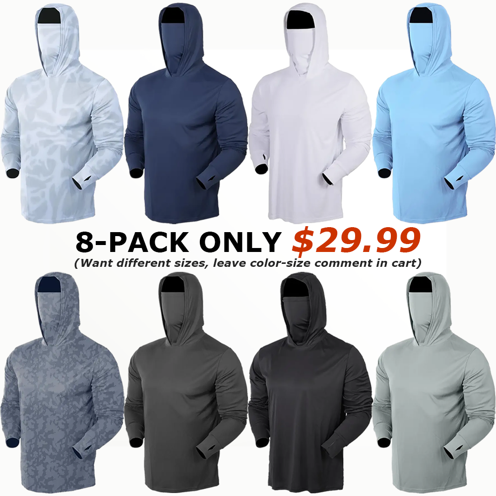 🔥 ONLY $29.99🔥Men's Quick-Dry Sports Hoodie Set (w/ Mask)