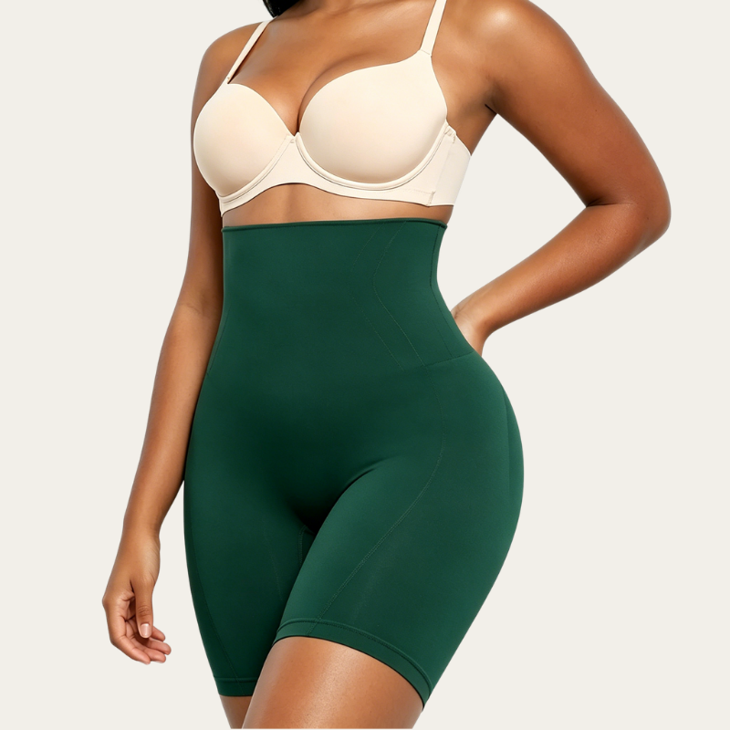 Women Seamless High Waist Sculpting Shorts Tummy & Thigh Slimming Shapewear