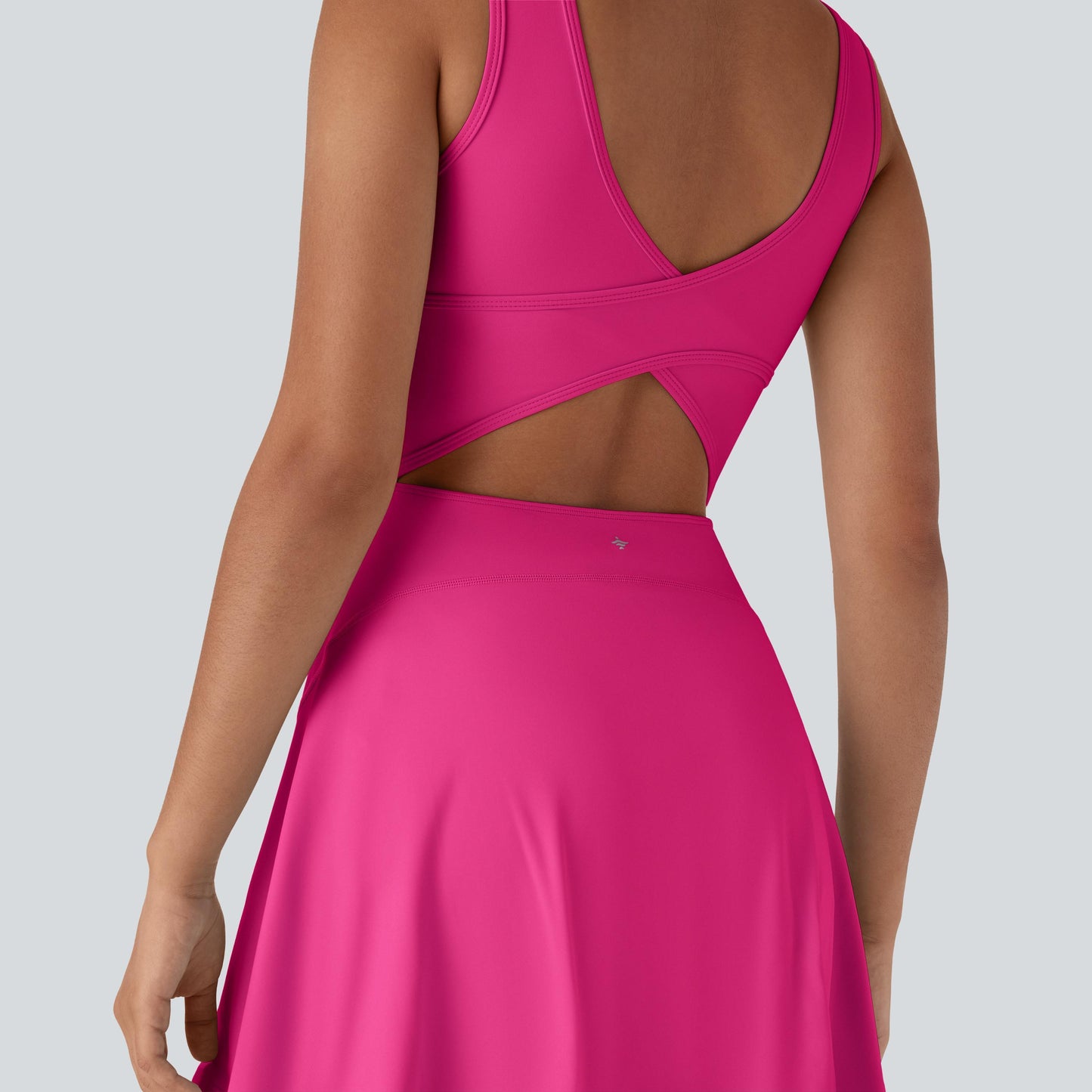 U Neck 2-in-1 Pocket Mini Cool Touch Dance Active Dress