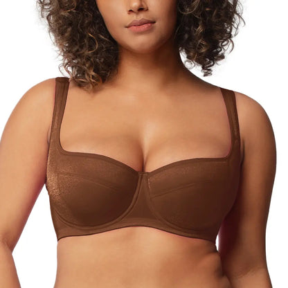 Starry Night Plus Size 4mm Lightly Padded Balconette Bra