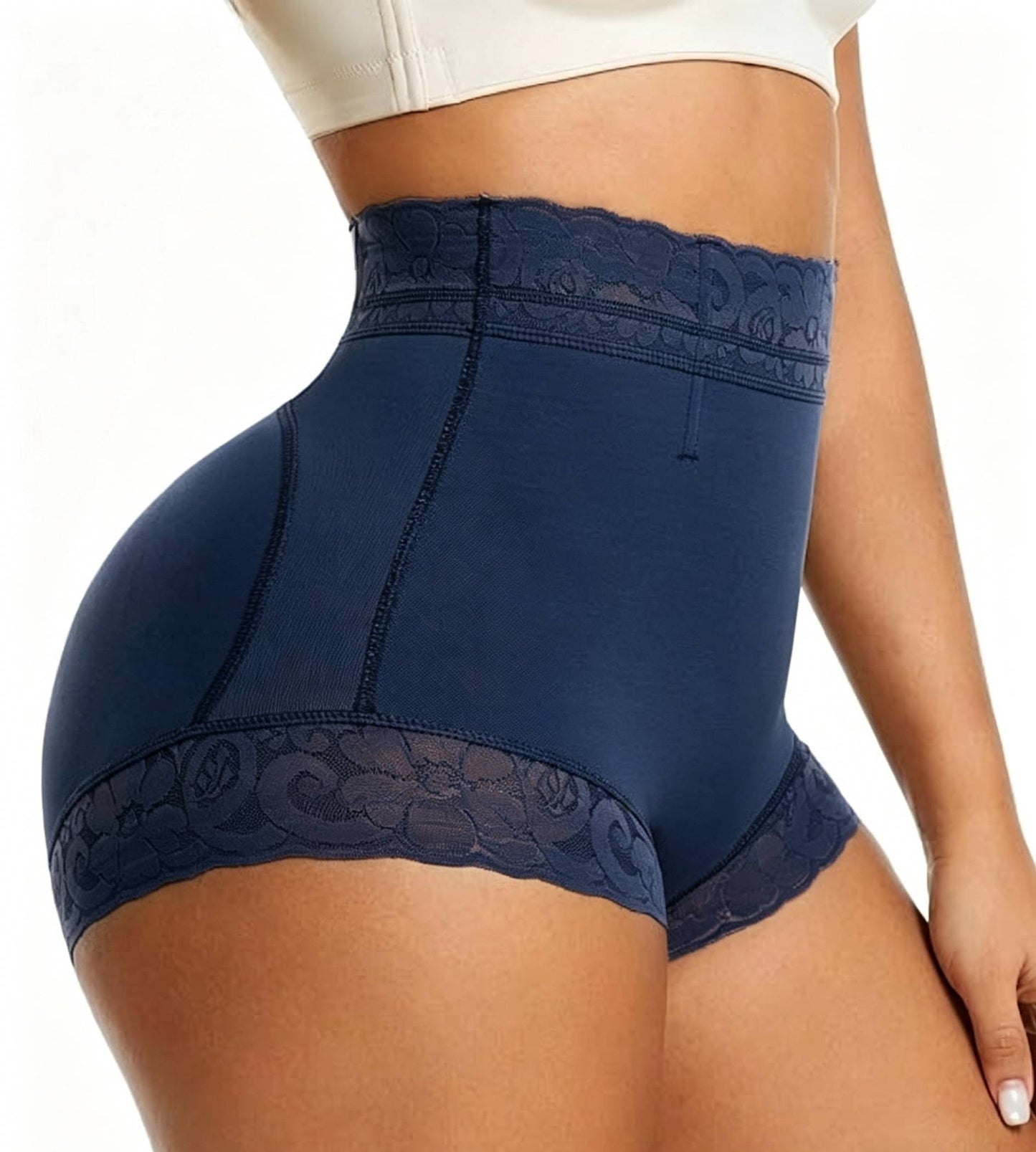 High Waist Shapewear Panty with Anti-Slip Silicone Band