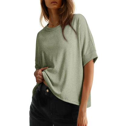 🔥 Stock up Dokotoo Women's Tops for Women 2026 Loose Oversized Basic Tee Comfortable Soft Fabric Flattering Fit Womenswear