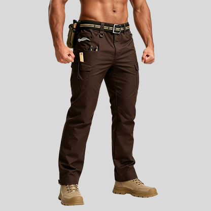 Men's Tactical Work Lightweight Multi-Pocket Water Resistant Cargo Pants