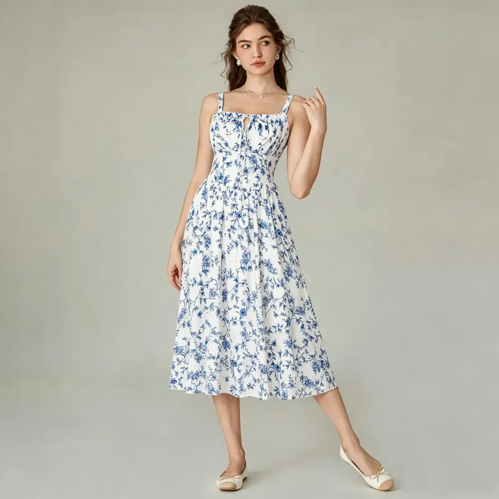 Women's floral print midi dress