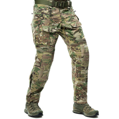 Military Camo Rip‐Stop Tactical Trousers