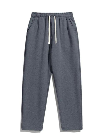 Men's Regular Fit Solid Drawstring Waist Sweatpants
