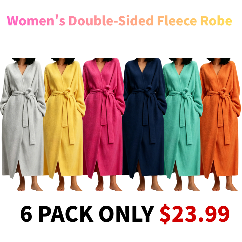 Women's Double-Sided Fleece Robe