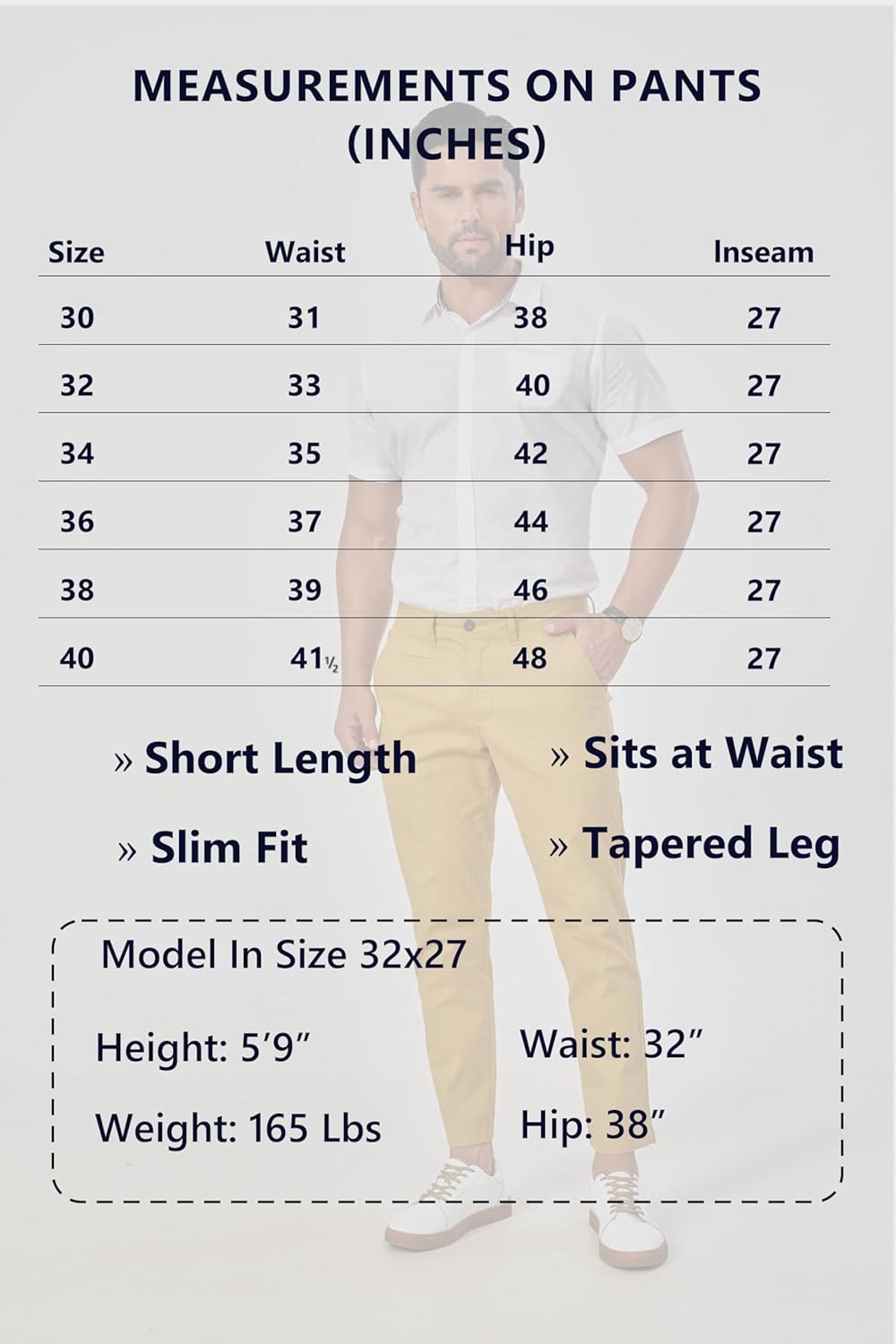 Khaki Pants for Short Men 27