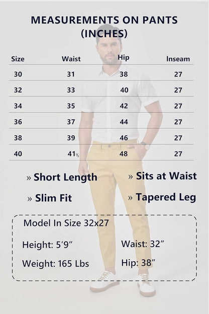 Khaki Pants for Short Men 27