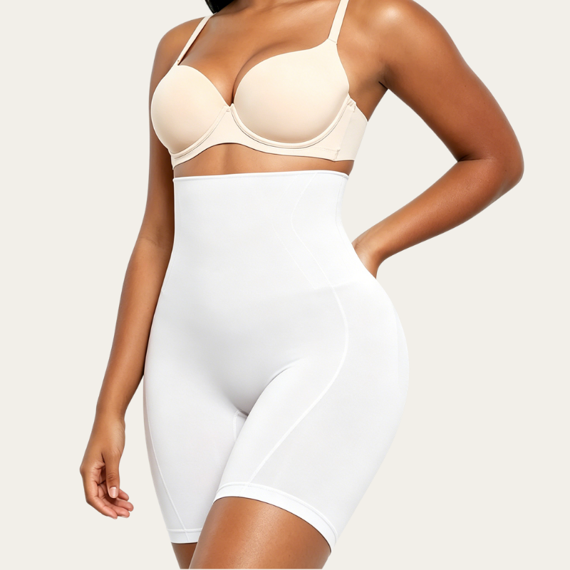 Women Seamless High Waist Sculpting Shorts Tummy & Thigh Slimming Shapewear