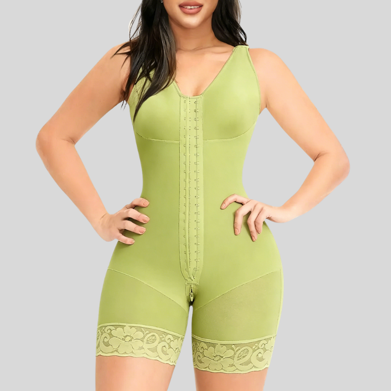 Women Full Tummy Control Hook Closure Butt Lifter Shapewear