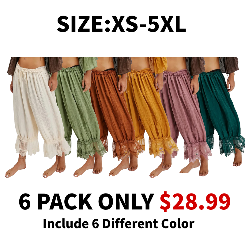 Lace Bloomer Pants for Women Capri Yoga Pants