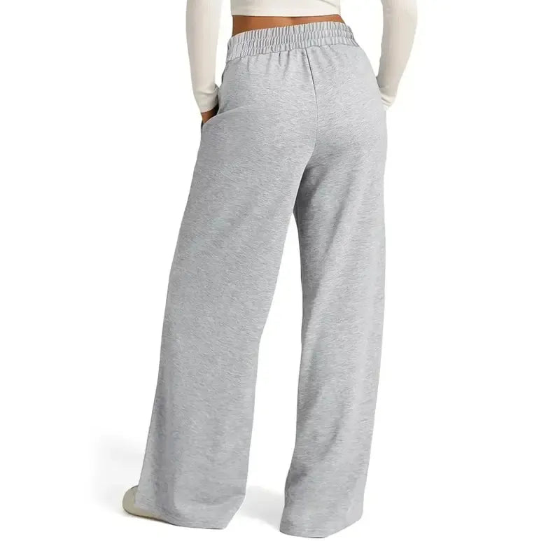 💘 Valentine’s Day Sale 💘 Women's Wide Leg Sweatpants Casual Loose Solid Color Pants