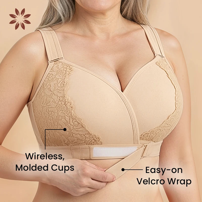 Veracomfort - Velcro Front-Wrap & Straps Adaptive Comfort Bra