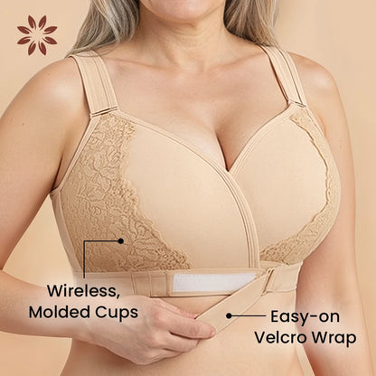 Veracomfort - Velcro Front-Wrap & Straps Adaptive Comfort Bra