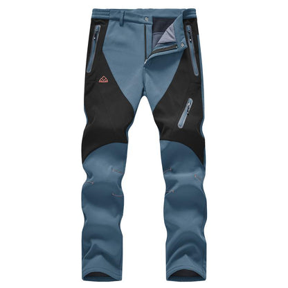 Men's Insulated Winter Outdoor Pants - Fleece-Lined, Windproof & Water-Resistant for Hiking, Skiing & Cold Weather